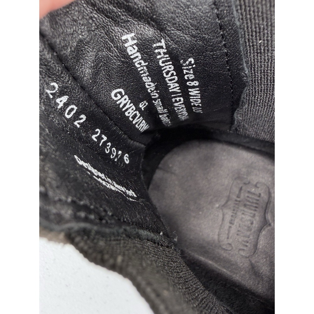 Thursday Everyday Cavalier Chelsea Boots 8 W Shadow Grey Suede Goodyear Welt - Picture 9 of 9